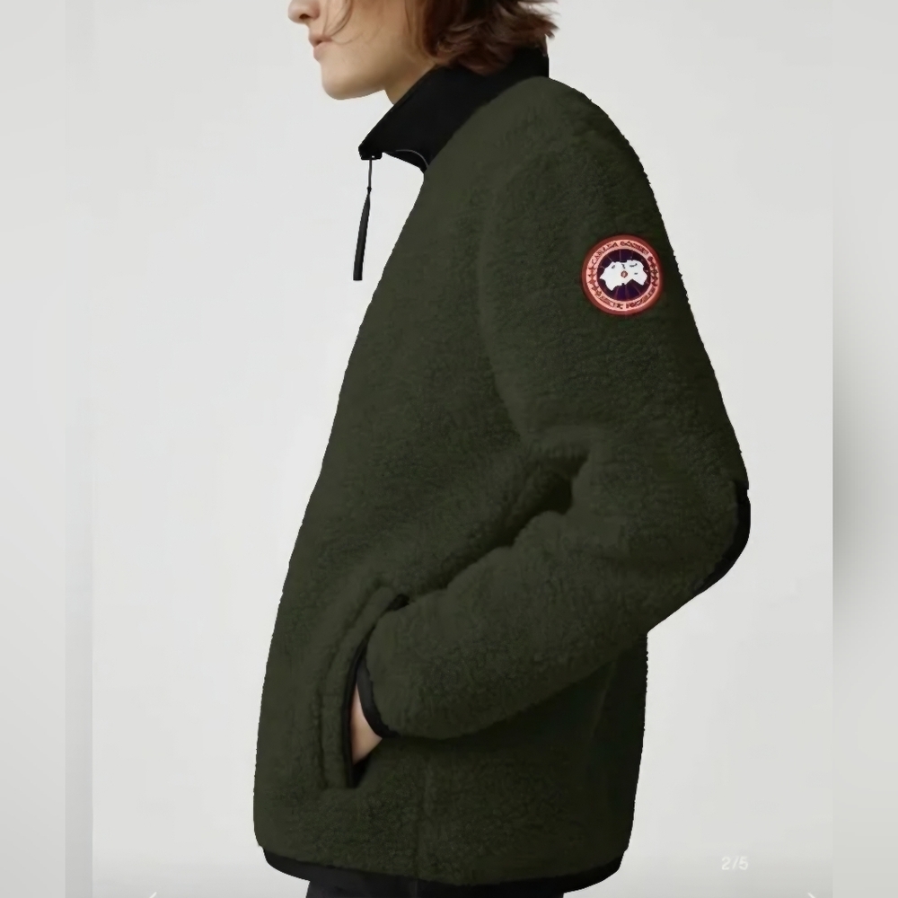 Authentic Canada Goose Renfrew Wool Fleece Half Zip Pullover
